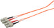 Prokord OM1-SCSC-1 InfiniBand og fiberoptisk kabel 1 m SC Orange