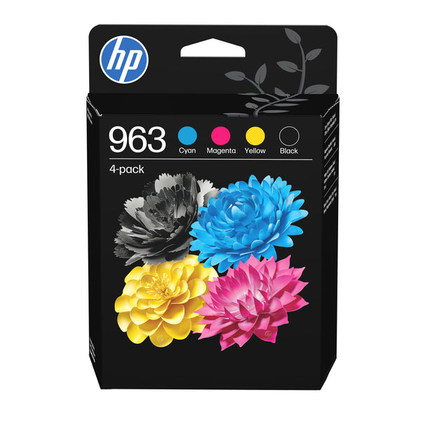 HP Originale 963-blækpatroner, sort/cyan/magenta/gul, 4 stk.