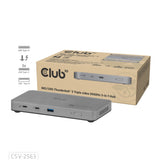 CLUB3D CSV-2563 dockingstation Thunderbolt 5 Sølv