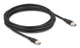 DeLOCK 81240 USB-kabel USB 2.0 4 m USB C 0,48 Gbit/sek. 60 W Sort