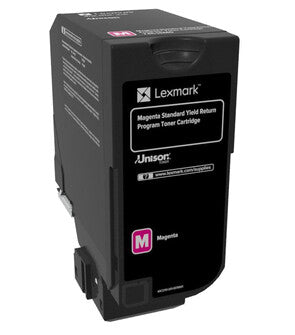 Lexmark 74C2SM0 tonerpatron 1 stk Original Magenta