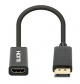 Manhattan 153713 videokabel adapter 0,15 m DisplayPort HDMI Sort