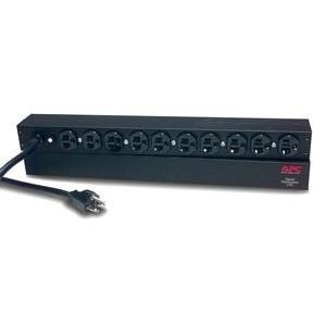 APC Rack PDU, Basic, 1U, 20A, 120V strømforsyningsenhed (PDU) Sort