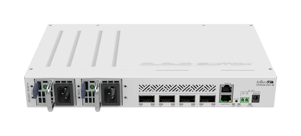 Mikrotik CRS504-4XQ-IN netværksswitch Administreret Fast Ethernet (10/100) Strøm over Ethernet (PoE) Hvid