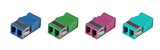 EFB Elektronik 53515.1 fiber adapter LC/LC 1 stk Blå