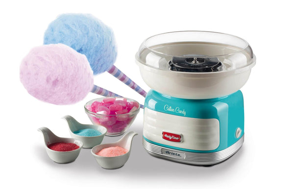 Ariete 2973/01 candyfloss maskine Blå, Sølv, Hvid 500 W