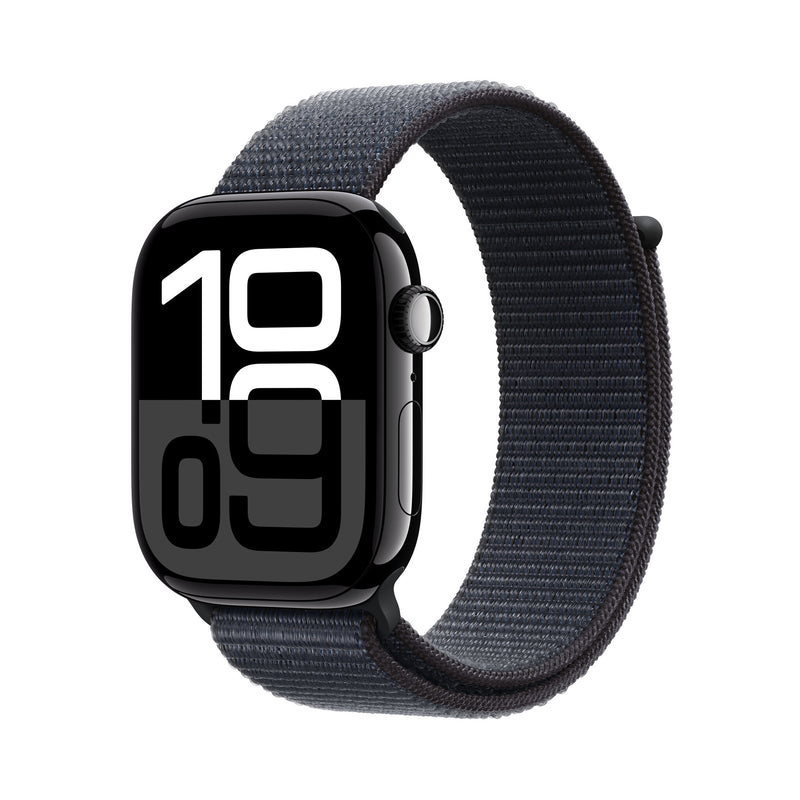 Apple Watch Series 10 OLED 46 mm Digital 416 x 496 pixel Berøringsskærm 4G Sort Wi-Fi GPS (satellit)