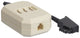 Goobay 50282 telefonkabel 0,2 m Beige, Sort