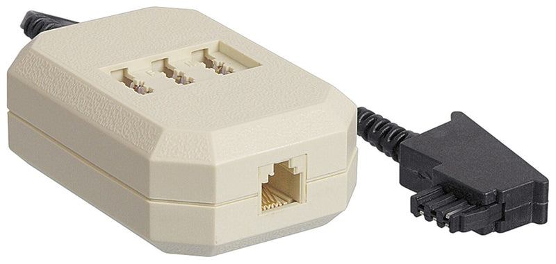 Goobay 50282 telefonkabel 0,2 m Beige, Sort