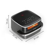 Tefal Easy Fry XL Surface FW402HE0 frituregryde Enkelt Enkeltstående 2200 W Varmluftsteger Sort, Grå