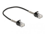 DeLOCK 87014 netværkskabel Sort 0,25 m Cat6a U/UTP (UTP)