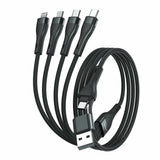 4smarts 541023 USB-kabel 1,2 m USB A/USB C USB C/Micro USB-A/Lightning 15 W Sort