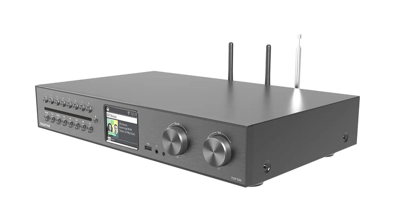 Telestar 5700550 radio Internet Digital Sort, Metallic