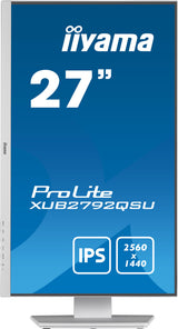 iiyama ProLite XUB2792QSU-W5 computerskærm 68,6 cm (27") 2560 x 1440 pixel Wide Quad HD LED Hvid