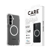 PanzerGlass CARE™ by ® Samba Case Transparant m. Hvid Qi Samsung Galaxy S26+