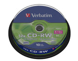 Verbatim CD-RW 12x 700 MB 10 stk