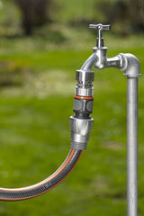 Gardena 18256-50 vandslange beslag Slangestik Metal Sort, Grå, Orange 1 stk
