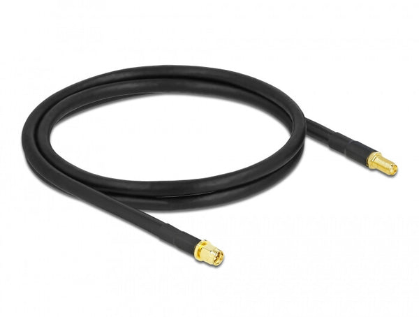 DeLOCK 90466 koaxial kabel LMR300 0,9 m SMA Sort