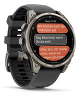 Garmin fēnix 8 Pro 3,56 cm (1.4") AMOLED 47 mm Digital 454 x 454 pixel Berøringsskærm Grafit, Titanium Wi-Fi GPS (satellit)
