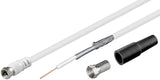 Goobay KKS SET 100 - 30m koaxial kabel F-type Koaksial Hvid