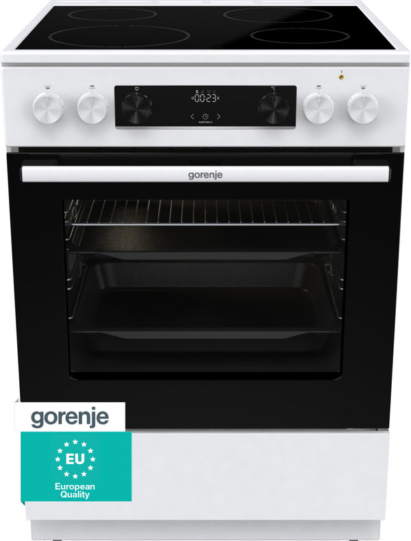 Gorenje GEC6C40WD Fritstående komfur Elektrisk Keramisk Hvid
