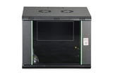 Digitus DN-19 09-U-EC-SW stativ 9U Vægmonteret stativ Sort