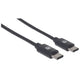 Manhattan 353342 USB-kabel USB 2.0 1 m USB C 0,48 Gbit/sek. Sort