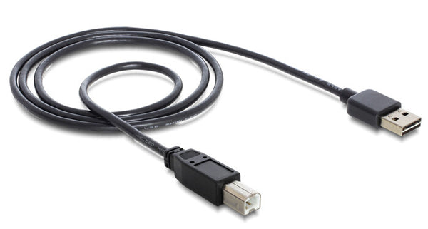 DeLOCK 2m USB 2.0 A - B m/m USB-kabel USB A USB B 0,48 Gbit/sek. Sort