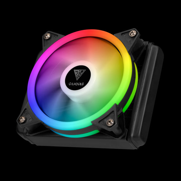GAMDIAS Chione E2-120 Lite 2 Processor Alt-i-en væskekøler 12 cm Sort 1 stk