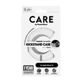 PanzerGlass CARE™ by ® Case Transparent m. Sølv Kickstand & MagSafe iPhone 15
