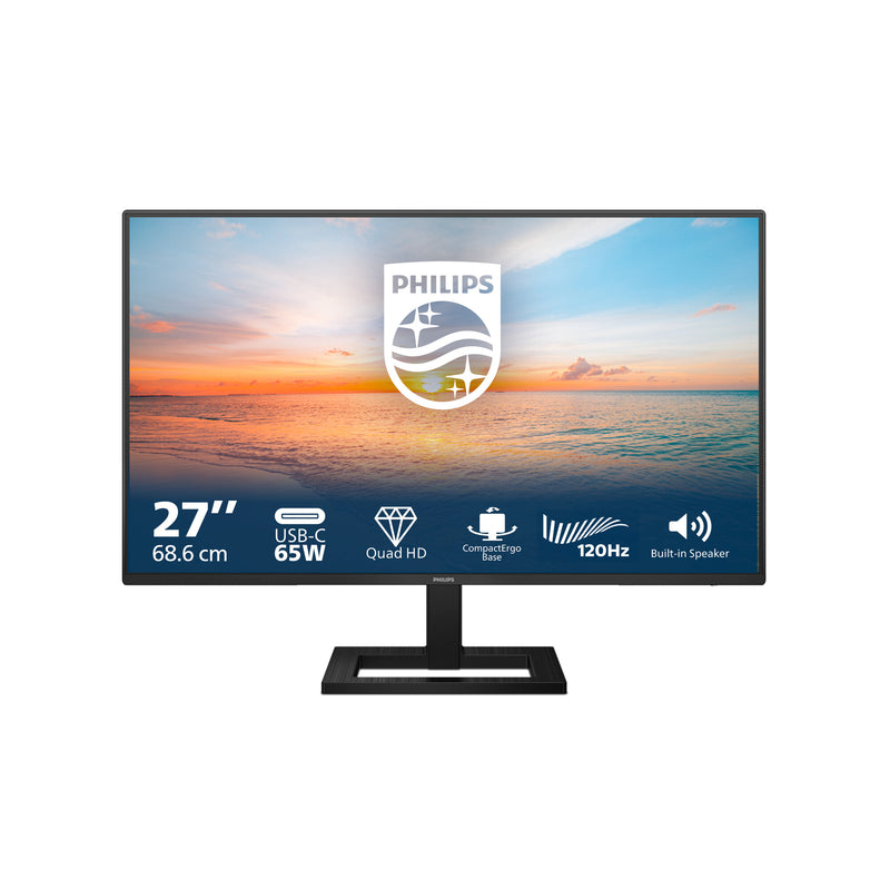 Philips 1000 series 27E1N1600AE/00 computerskærm 68,6 cm (27") 2560 x 1440 pixel Quad HD LCD Sort