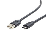 Gembird CCP-USB2-AMCM-10 USB-kabel USB 2.0 3 m USB A USB C 0,48 Gbit/sek. Sort