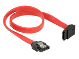 DeLOCK 0.3m, 2xSATAIII SATA-kabel 0,3 m SATA 7-pin Sort, Rød