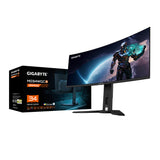 GIGABYTE MO34WQC2 computerskærm 86,4 cm (34") 3440 x 1440 pixel Wide Quad HD OLED Sort