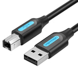 Vention COQBJ USB-kabel USB 2.0 0,5 m USB A USB B 0,48 Gbit/sek. Sort