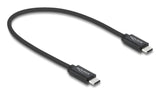 DeLOCK 81705 USB-kabel USB4 Gen 3x2 0,5 m USB C 40 Gbit/sek. 240 W Sort