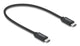 DeLOCK 81705 USB-kabel USB4 Gen 3x2 0,5 m USB C 40 Gbit/sek. 240 W Sort