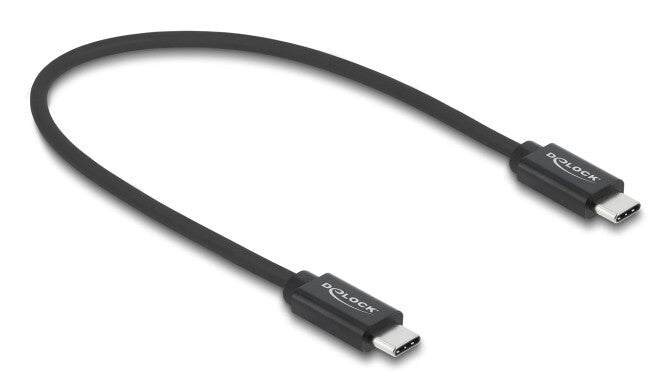DeLOCK 81705 USB-kabel USB4 Gen 3x2 0,5 m USB C 40 Gbit/sek. 240 W Sort