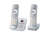 Panasonic KX-TG6823 DECT telefon Nummervisning Sølv, Hvid