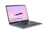 Acer Chromebook Plus 514 CBE594-2T-TCO-35P7 Intel Core 3 100U 35,6 cm (14") Berøringsskærm WUXGA 8 GB LPDDR5x-SDRAM 256 GB SSD Wi-Fi 7 (802.11be) ChromeOS Grå