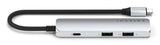 Satechi ST-P4SS interface hub USB Type-C 10000 Mbit/s Sølv