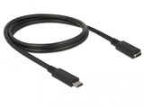 DeLOCK 85533 USB-kabel USB 3.2 Gen 1 (3.1 Gen 1) 1 m USB C 5 Gbit/sek. Sort