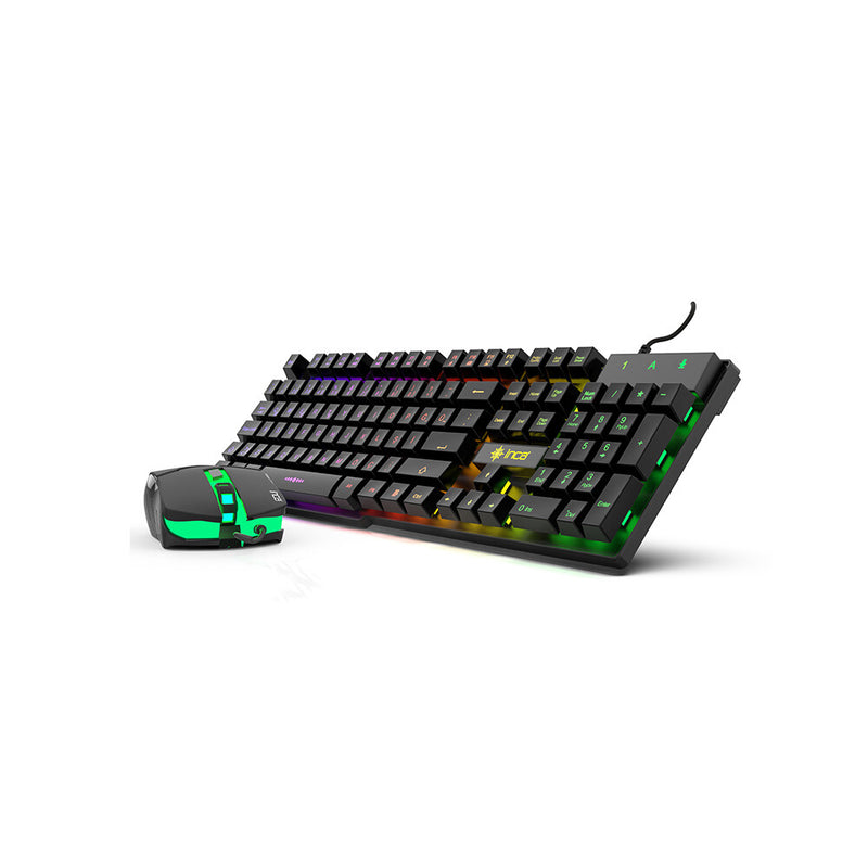 Inca IKG-448 tastatur Mus inkluderet Spil USB Sort