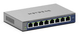 NETGEAR GS108Ev4 Ikke administreret L2/L3 Gigabit Ethernet (10/100/1000) Grå