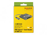 DeLOCK 91746 kortlæser USB 3.2 Gen 1 (3.1 Gen 1) Type-C Anthracit