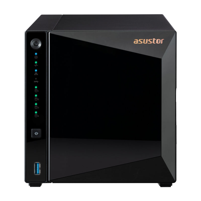 Asustor DRIVESTOR 4 Pro Gen2 AS3304T V2 NAS Realtek RTD1619B 2 GB DDR4 ADM Sort
