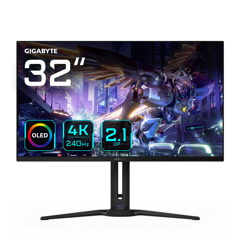 GIGABYTE AORUS FO32U2P computerskærm 80 cm (31.5") 3840 x 2160 pixel 4K Ultra HD OLED Sort