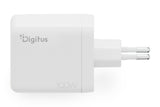 Digitus DA-10304 oplader til mobil enhed Universel Hvid Vekselstrøm Hurtig opladning Indendørs