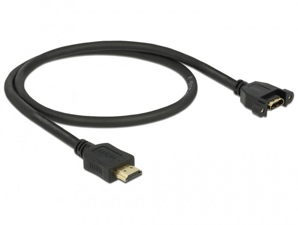 DeLOCK 85463 HDMI-kabel 0,5 m HDMI Type A (Standard) Sort
