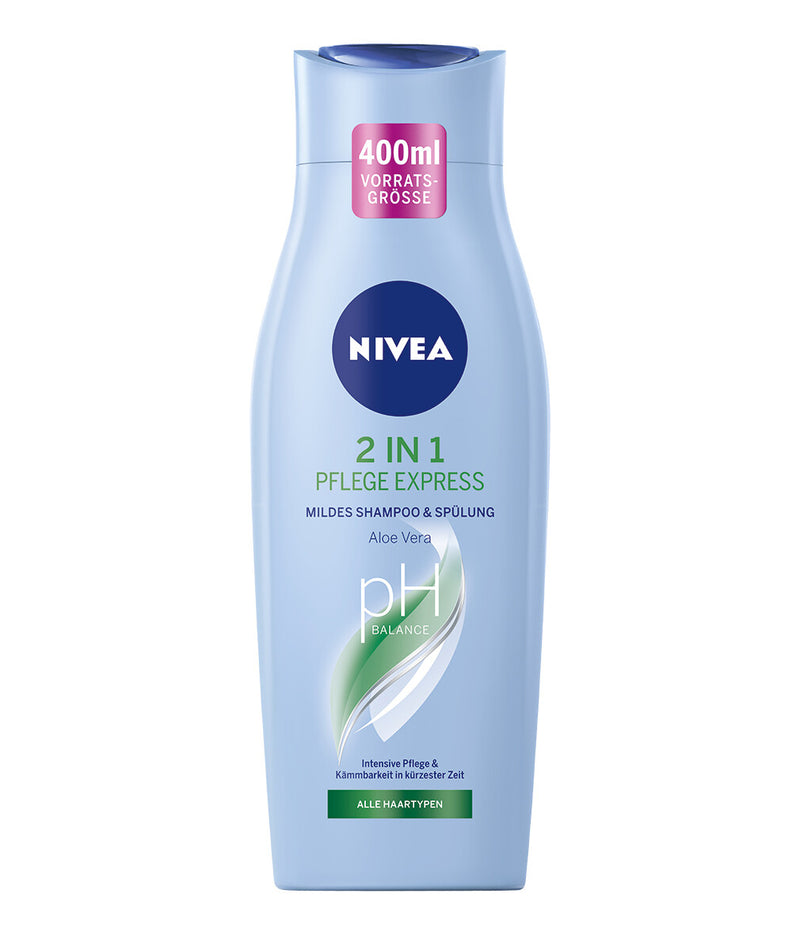 NIVEA 2in1 Pflege Express Shampoo & Spülung 400 ml 2-i-1 Shampoo & Balsam Ikke-professionel Unisex